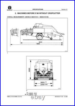 New Holland D1210 4860, D1010 4880, 590, 595 Square Baler Service Manual Repair New Holland D1210 4860, D1010 4880, 590, 595 Square Baler Service Manual Repair
