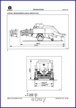 New Holland D1210 4860, D1010 4880, 590, 595 Square Baler Service Manual Repair New Holland D1210 4860, D1010 4880, 590, 595 Square Baler Service Manual Repair