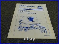 New Holland Ford 630 640 650 660 Round Baler Sledge Roll Service Repair Manual