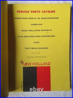 New Holland Ford Engines Service Parts Catalog 1047 Bale Wagon Balers 5 Manuals