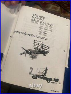 New Holland Ford Service Manual Book 1000 1012 Automati Bale Wagon Baler