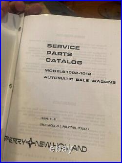 New Holland Ford Tractor Parts Manual Book 1002 1012 Automati Bale Wagon Baler