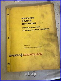 New Holland Ford Tractor Parts Manual Book 1002 1012 Automatic Bale Wagon Baler