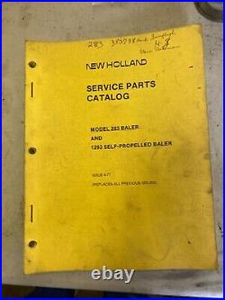 New Holland Ford Tractor Parts Manual Book Catalog 283 1283 Baler