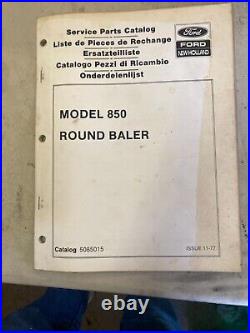 New Holland Ford Tractor Parts Manual Book Catalog 850 Round Baler