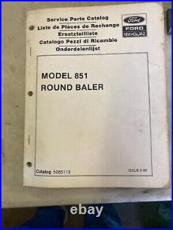 New Holland Ford Tractor Parts Manual Book Catalog 851 Round Baler