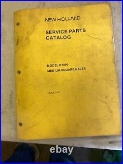 New Holland Ford Tractor Parts Manual Book Catalog D1000 Baler