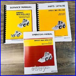 New Holland L775 Skid-Steer Loader Service Manual Parts Catalog Operators Repair