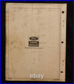 New Holland Model 2000 Square Baler 2010 Accumulator Parts Catalog Manual Nice New Holland Model 2000 Square Baler 2010 Accumulator Parts Catalog Manual Nice