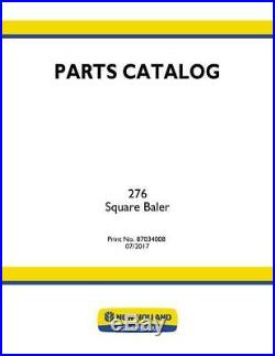 New Holland Part`s Catalog 276 Square Baler Parts Catalog