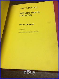 New Holland Parts Service Catalog Binder 270 271 273 275 276 Balers