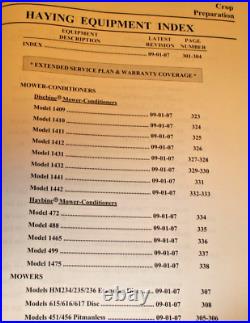 New Holland Price & Data Specs Sales Manual Combine Skid Loader Baler Mower ect