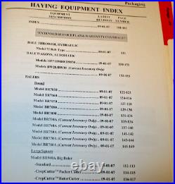 New Holland Price & Data Specs Sales Manual Combine Skid Loader Baler Mower ect