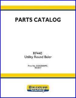 New Holland Rf 440 Utility Round Baler Parts Catalog