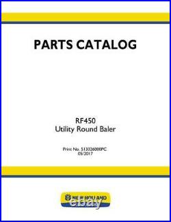 New Holland Rf450 Utility Round Baler Parts Catalog