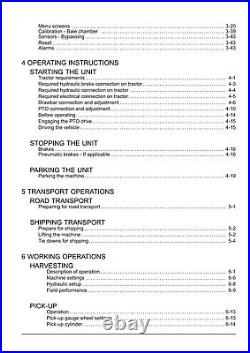 New Holland Roll Baler 135 Baler Operators Manual