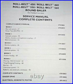 New Holland Roll Belt 450 460 550 560 Round Baler Service Manual 9/15 ORIGINAL