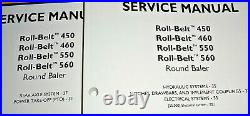 New Holland Roll Belt 450 460 550 560 Round Baler Service Manual NOS! OEM! 7/14