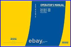 New Holland Roll Belt 450 460 Round Baler Operator`s Manual