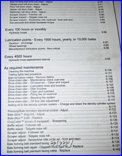New Holland Roll-Belt 450 460 Round Baler Operators Manual 5-14 NH ORIGINAL