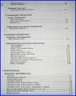 New Holland Roll-Belt 450 Utility Round Baler Operators Owners Manual OEM 1/11