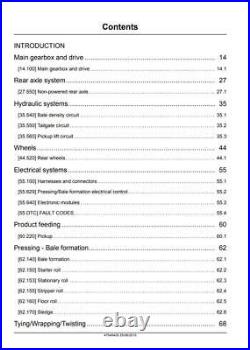 New Holland Roll-Belt 450 Utility Round Baler Service Manual 47546428 PDF/USB