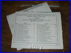New Holland Roll Belt 550 560 Baler Component Electrical Wiring Diagram Manual