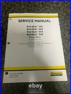 New Holland Roll-Belt Round Baler Factory Service Manual Catalog Book SKU-E