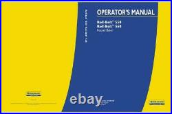 New Holland Roll-belt 550 Roll-belt 560 Round Baler Operator`s Manual