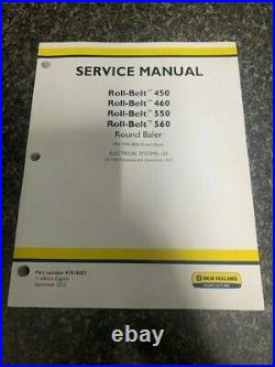 New Holland Round Baler 450 460 550 560 Electric Service Manual Book SKU-L