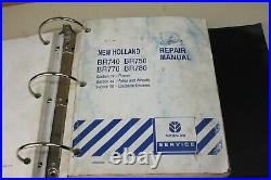 New Holland Round Baler Repair BR740 BR750 BR770 BR780 #87352298 4 Manuals