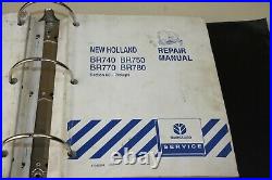 New Holland Round Baler Repair BR740 BR750 BR770 BR780 #87352298 4 Manuals