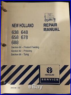 New Holland Round Baler Repair Manual 634,644,654,664,638,648,678 219