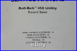 New Holland Round Baler Service Manual Roll-Belt 450 Utility Binder Complete