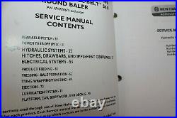 New Holland Service Manual Roll-Belt 450 460 550 560 Round Baler Sec 35 37 55