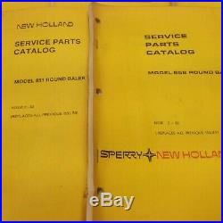 New Holland Service Parts Catalog Model 845-852 Round Baler 5084511 (lt425)