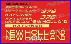 New Holland Sperry 376 Baler Hayliner Decals Free Shipping