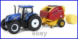 New Holland T6.180 with Roll-Belt 560 Round Baler and 6 Bales 50 Years Round New Holland T6.180 with Roll-Belt 560 Round Baler and 6 Bales 50 Years Round