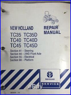 New Holland TC35, TC35D, TC40, TC40D, TC45, TC45D Repair, Service Manual Set