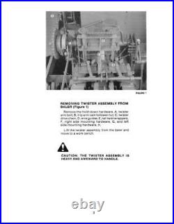 New Holland Twister Rectangular Baler Service Manual Repair Shop Book