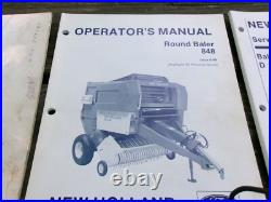 New Holland Two 848 Round Baler Operators Manuals(1 Dealer) + 1 Baler D1000 Man