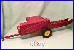 New Holland Vintage Red Hay Baler Toy Tractor Attachment 14.5 x 5.5 x 3