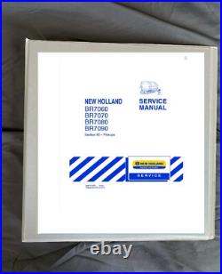 New Holland bR7060 BR7070 BR7080 BR7090 PRINTED round baler Service Manual OEM