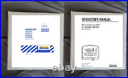 New Holland bR7060 BR7070 baler Service Manual & bale command Ops manual 2 BOOKS