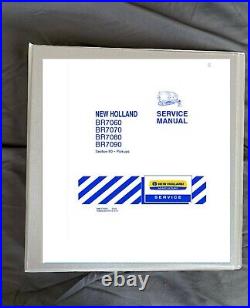 New Holland bR7060 BR7070 baler Service Manual & bale command Ops manual 2 BOOKS