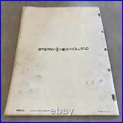 Operator's Manual Hayliner 273 New Holland Square Baler 1974 Original