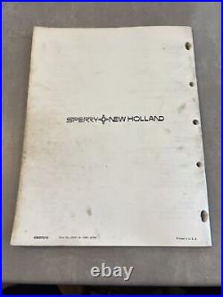 Operator's Manual Hayliner 273 New Holland Square Baler 1974 Original