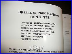 Original New Holland Br730a Roll-belt Balers Service Repair Manual