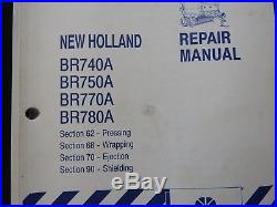 Original New Holland Br740a Br750a Br770a Br780a Baler Repair Manual Set Clean