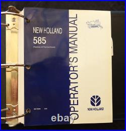 Original New Holland Ford 585 Baler Operators Service Sport Repair Manual